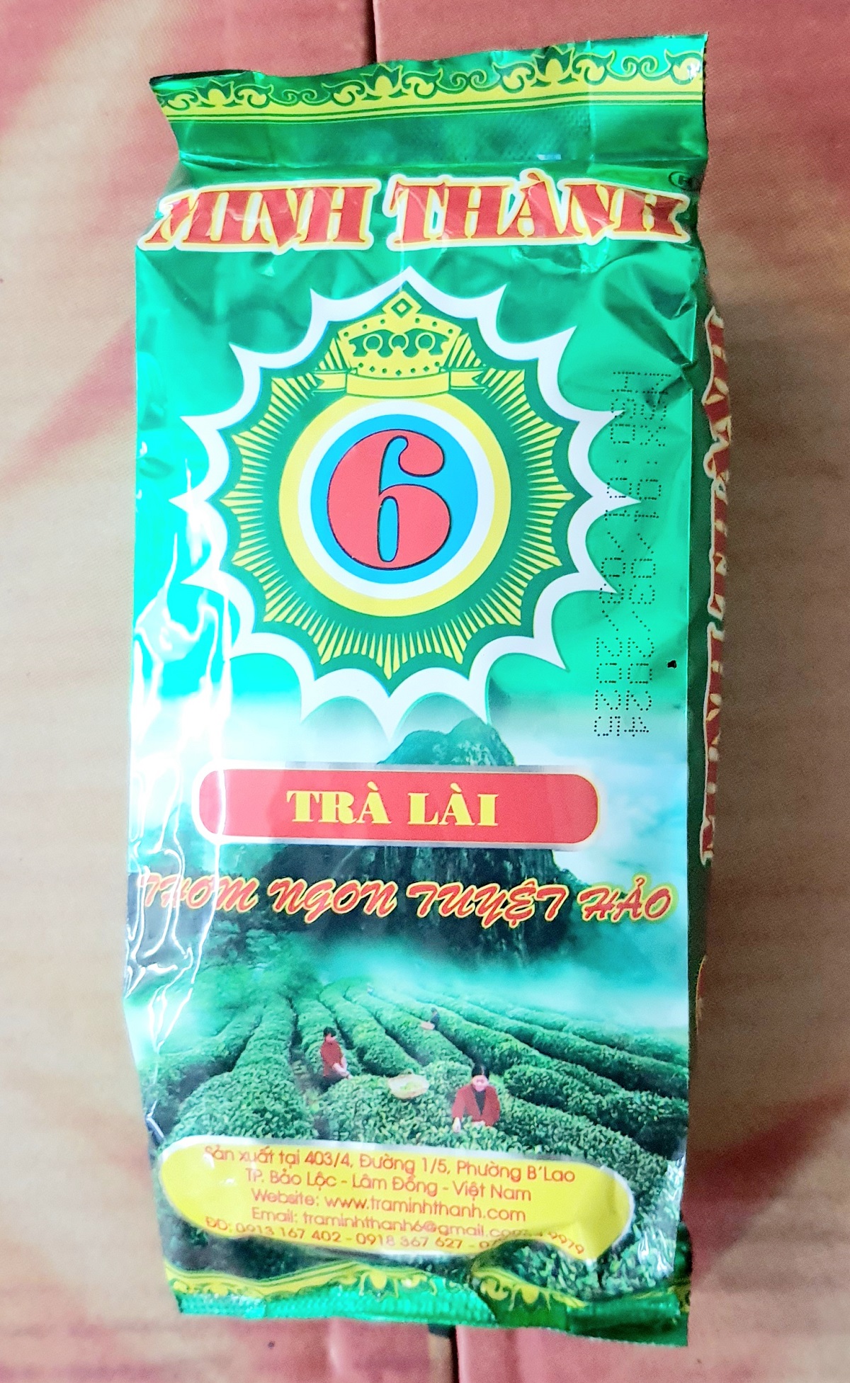 Trà Lài Minh Thành Xanh bịch ( 6 gói x 70g )  Bao 10 bịch